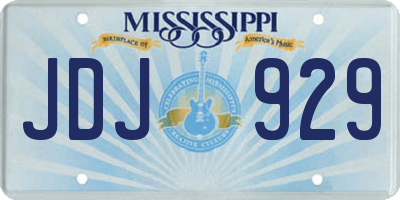 MS license plate JDJ929