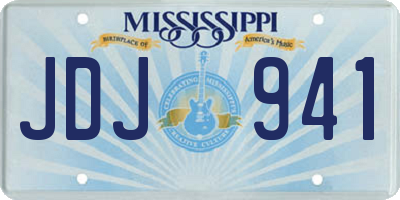 MS license plate JDJ941