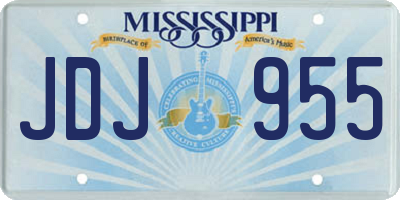 MS license plate JDJ955