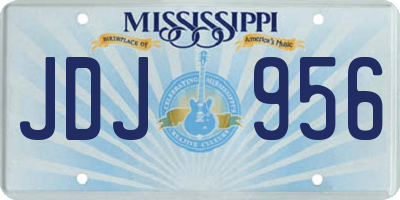 MS license plate JDJ956