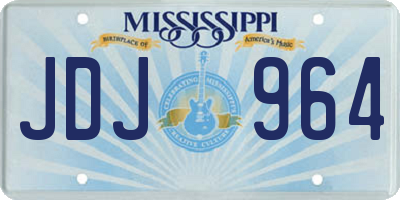 MS license plate JDJ964