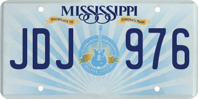MS license plate JDJ976