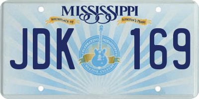 MS license plate JDK169