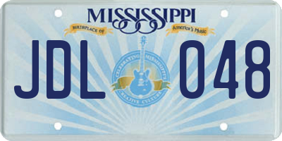 MS license plate JDL048