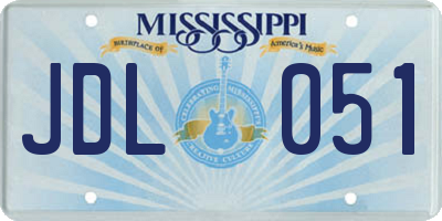 MS license plate JDL051