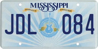 MS license plate JDL084