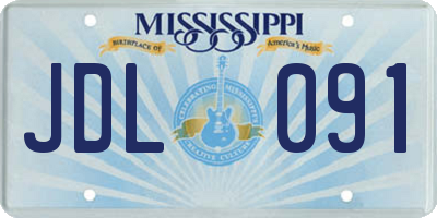 MS license plate JDL091