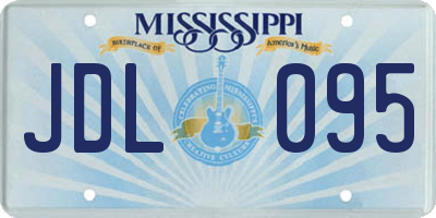 MS license plate JDL095