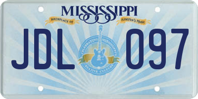 MS license plate JDL097