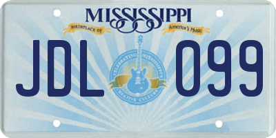 MS license plate JDL099