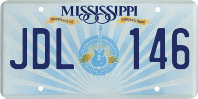 MS license plate JDL146