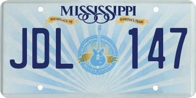 MS license plate JDL147