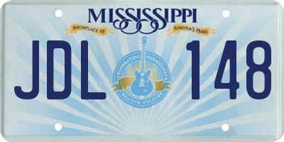 MS license plate JDL148