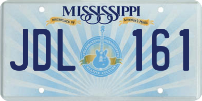 MS license plate JDL161