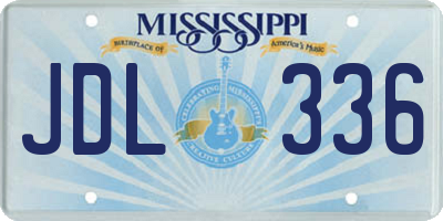 MS license plate JDL336