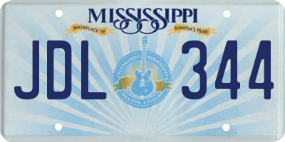MS license plate JDL344