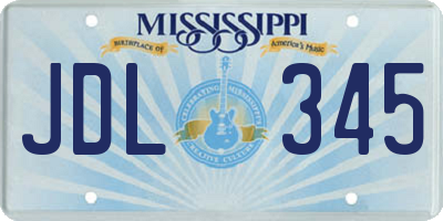 MS license plate JDL345