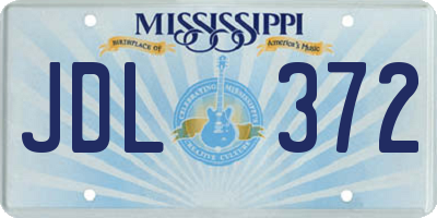MS license plate JDL372