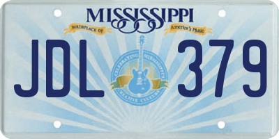 MS license plate JDL379