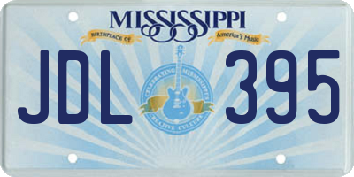 MS license plate JDL395