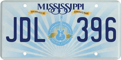 MS license plate JDL396