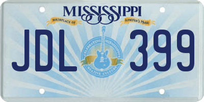 MS license plate JDL399
