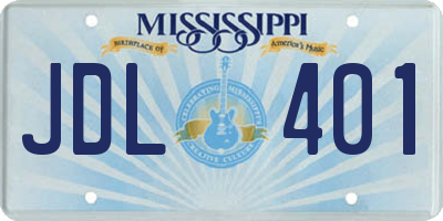 MS license plate JDL401
