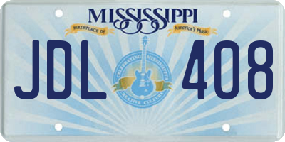 MS license plate JDL408
