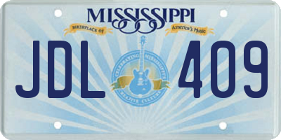 MS license plate JDL409