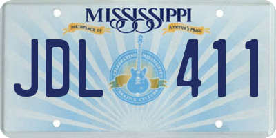 MS license plate JDL411