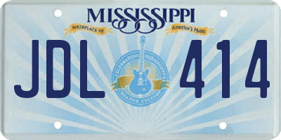 MS license plate JDL414