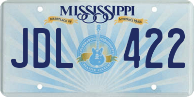 MS license plate JDL422