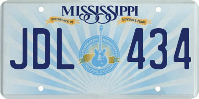 MS license plate JDL434