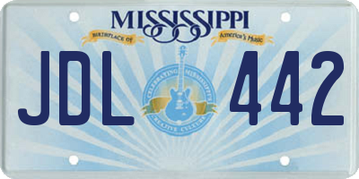 MS license plate JDL442