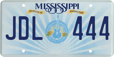 MS license plate JDL444