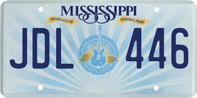 MS license plate JDL446