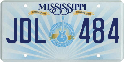 MS license plate JDL484