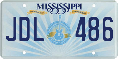 MS license plate JDL486
