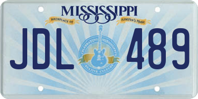 MS license plate JDL489
