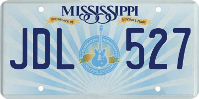 MS license plate JDL527