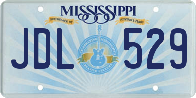 MS license plate JDL529