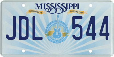MS license plate JDL544
