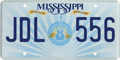 MS license plate JDL556