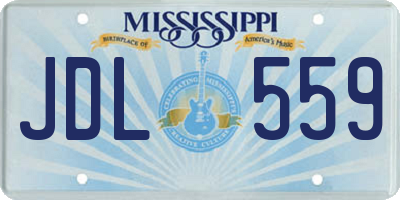 MS license plate JDL559