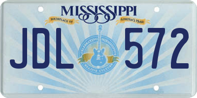 MS license plate JDL572