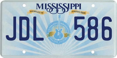 MS license plate JDL586