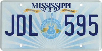 MS license plate JDL595