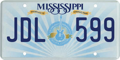 MS license plate JDL599