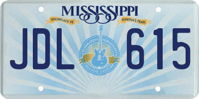 MS license plate JDL615