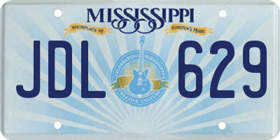 MS license plate JDL629
